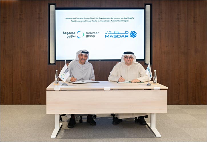 Masdar and Tadweer Group to Develop Abu Dhabi’s First Commercial-Scale Waste-to-Sustainable Aviation Fuel Project Masdar and Tadweer Group to Develop Abu Dhabi's First Commercial-Scale Waste-to-Sustainable Aviation Fuel Project - masdar...