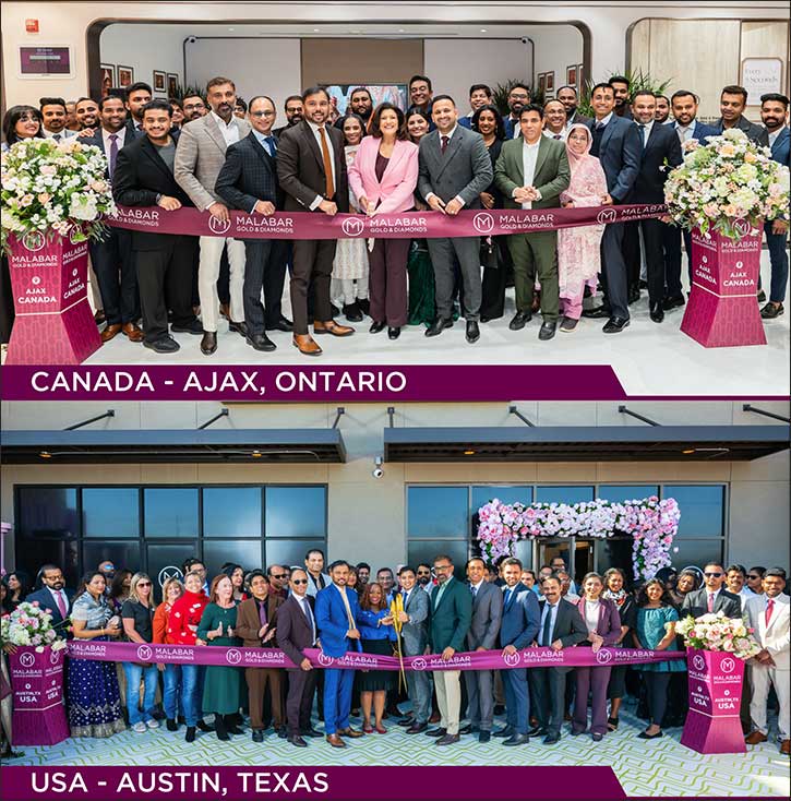 Malabar Gold & Diamonds Launches 2 new showrooms in the USA & Canada; Expands North American Presence to 10 Showrooms Malabar Gold & Diamonds Launches 2 new showrooms in the USA & Canada; Expands North American Presence to 10 Showrooms - ma...