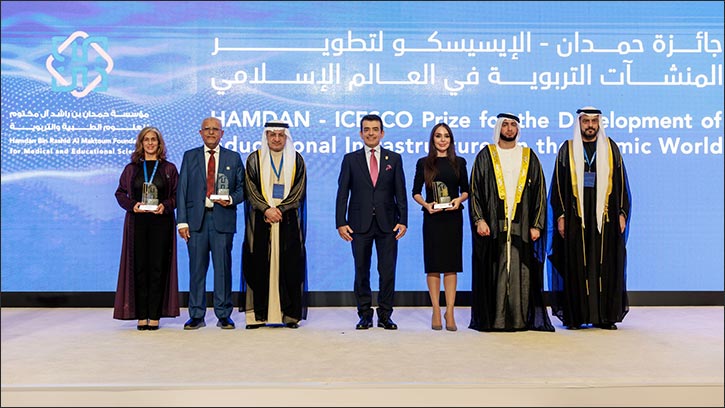 In Presence of Sheikh Rashid bin Hamdan bin Rashid Al Maktoum: Hamdan Foundation and ICESCO Honor Winners of ‘Hamdan–ICESCO Prize for the Development of Educational Infrastructures In Presence of Sheikh Rashid bin Hamdan bin Rashid Al Maktoum: Hamdan Foundation and ICESCO Honor Winners of ‘Hamdan–I...