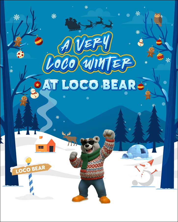 Loco Bear kicks off ‘A Very Loco Winter’ festivities Loco Bear kicks off ‘A Very Loco Winter' festivities - loco bear