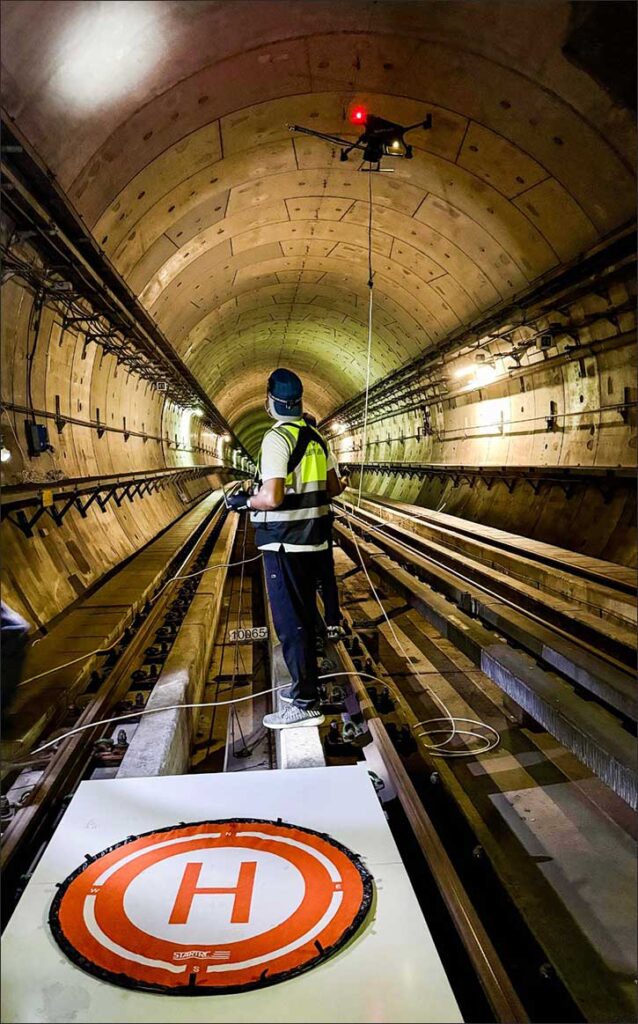 RTA Deploys Drone Technology to Inspect Dubai Metro Tunnels - deploys drone
