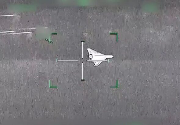 “Target destroyed”: UAE releases videos of Iranian drones shot from sky - target destroyed