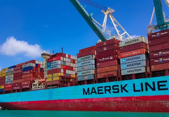 Maersk halts operations at Oman port after drone strike widens Iran conflict disruption - maersk halts