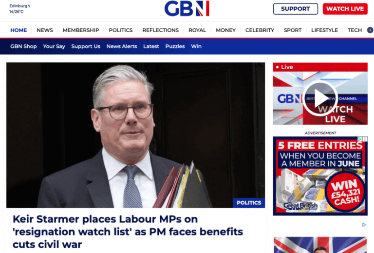 GB News makes its pitch for a slice of public broadcasting funds - news makes
