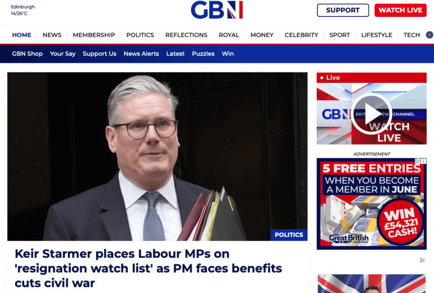 GB News makes its pitch for a slice of public broadcasting funds - news makes