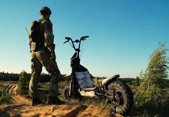 This Military Electric Scooter Is Proving Its Value In Active Combat Zones - military electric
