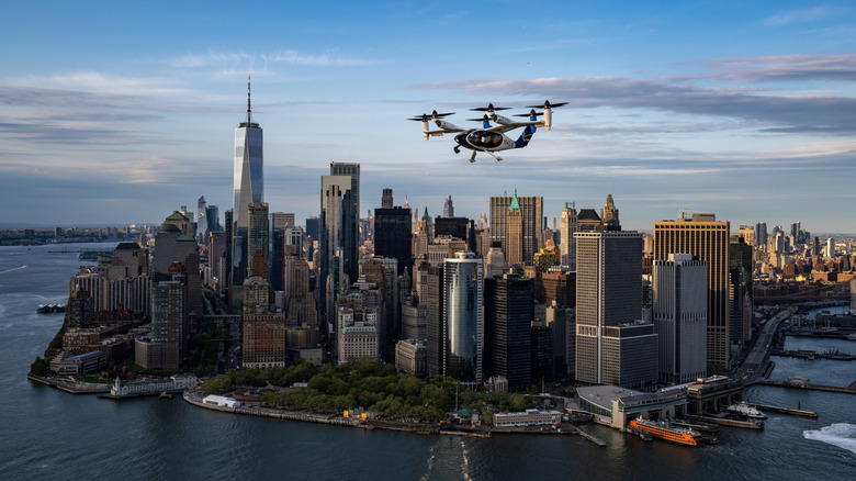 A Flying Taxi Just Took Its First Trip Through The Skies Of New York - flying taxi