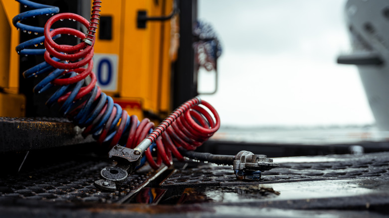 What Are Those Spiral Hoses On Semi Trucks For? - what spiral