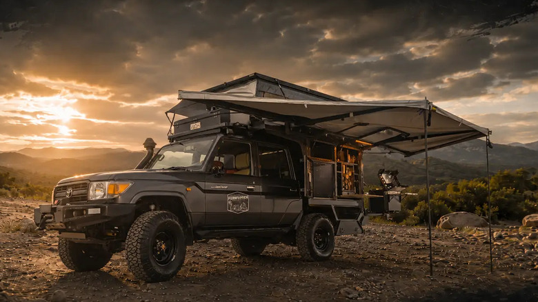This Conversion Camper Lets Four Sleep On Two Big Beds In A Toyota Land Cruiser - conversion camper